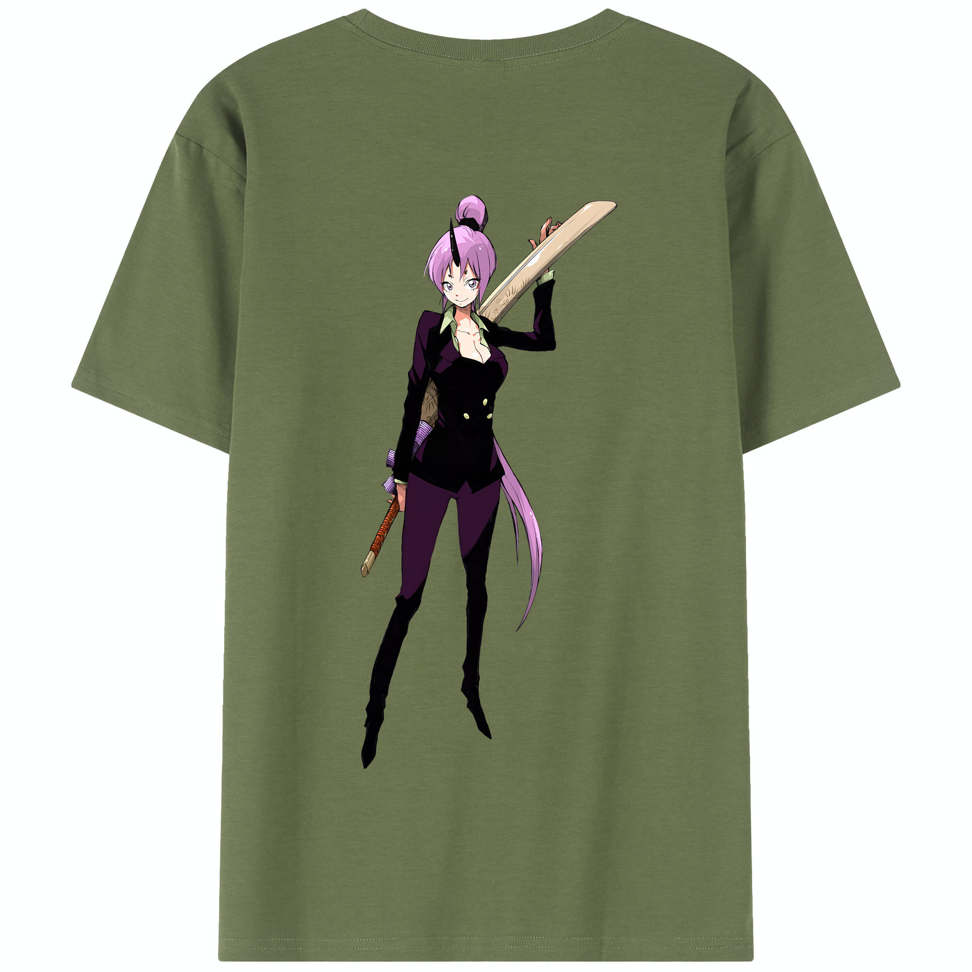 （画像用） 転スラ Regarding Reincarnated to Slime 綿100％半袖Tシャツ（背面プリント）